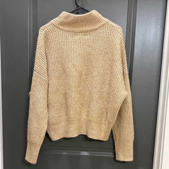 Calvin Klein Women's Beige Cowl Neck Sweater - Picture 3 of 4